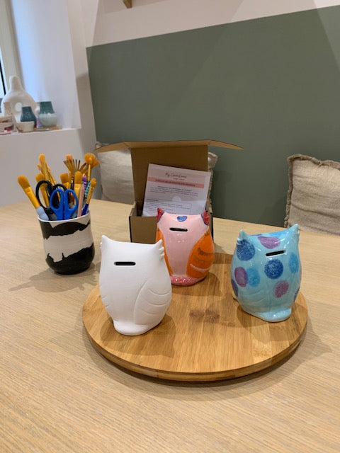 Kit Chouette Peinture sur céramique