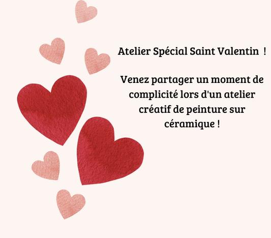 Atelier Spécial Saint Valentin Peinture sur céramique