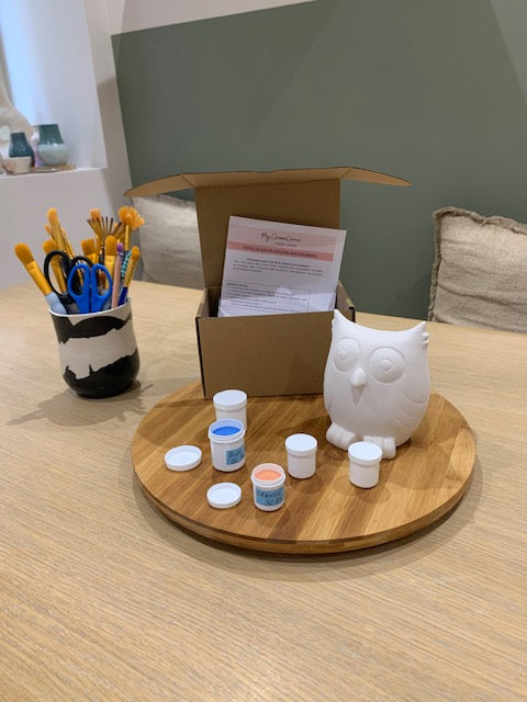 Kit Chouette Peinture sur céramique